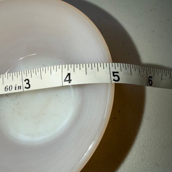 Vintage Fire King Peach Luster Beehive Ovenware Handled Soup Bowl Anchor Hocking - Picture 6 of 8